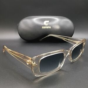 Carrera Clear Frame Sunglasses with Dark Lenses